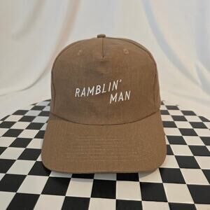 Seager Grit Co Ramblin Man Hemp Snapback Hat Brown Western Hat OASM